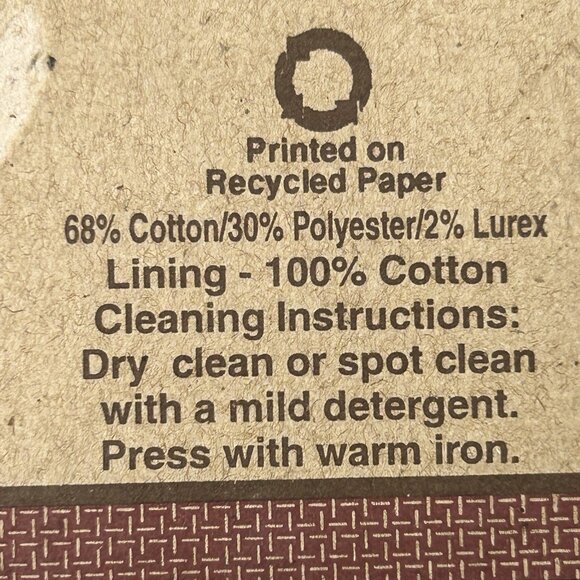 WINDHAM WEAVERS Christmas Table Runner 13x54 Metallic NEW Fabric Blend Lined - Picture 6 of 8